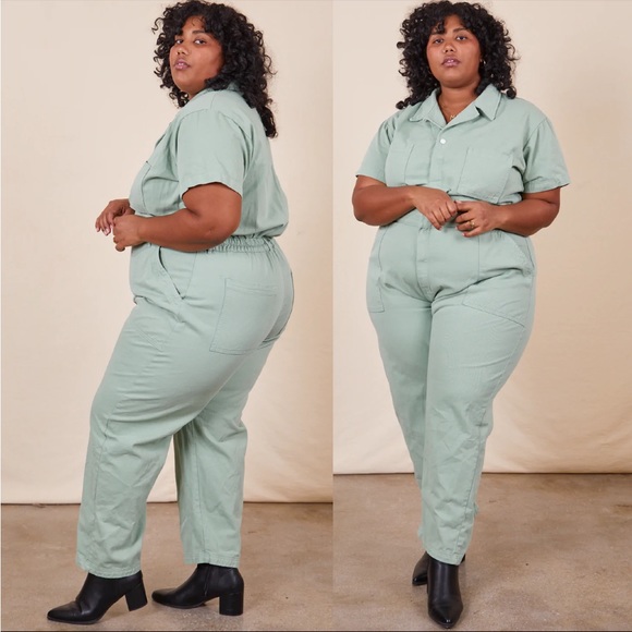 Big Bud Press Pants & Jumpsuits Big Bud Press Short Sleeve Jumpsuit Sage Green Old Sizing